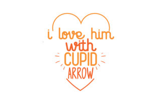 Reviewing I Love Him with Cupid Arrow for Embroidery